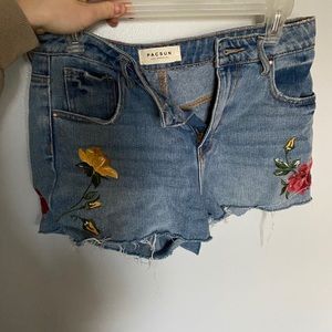 Denim shorts